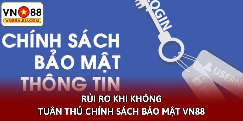 Rủi ro khi không tuân thủ chính sách bảo mật VN88
